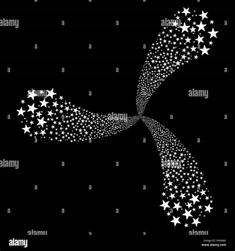 Star Salute Swirl With Three Petals Stock Photo Alamy