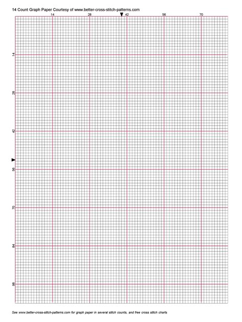 Cross Stitch Graph Paper 14 Count Cross Stitch Patterns