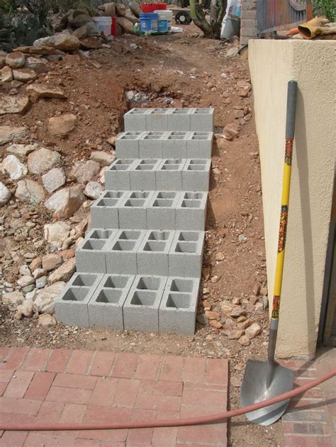 Diy Concrete Block Steps - Modifications
