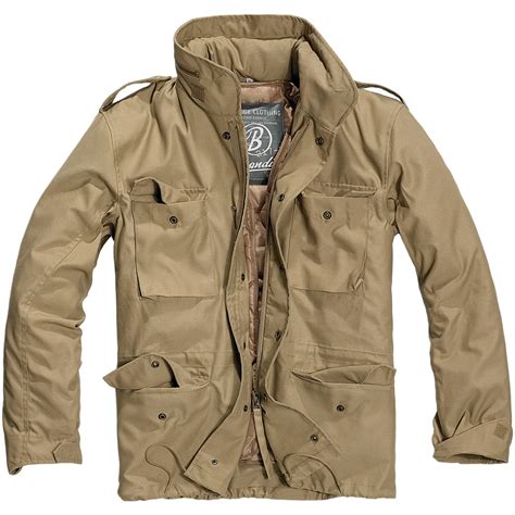 brandit classic m65 military field jacket vintage mens coat travel parka camel ebay