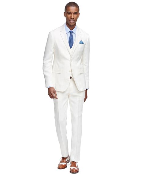 $50 reward for every $500 you spend. Lyst - Brooks Brothers Milano Fit Three-Piece Linen Suit ...