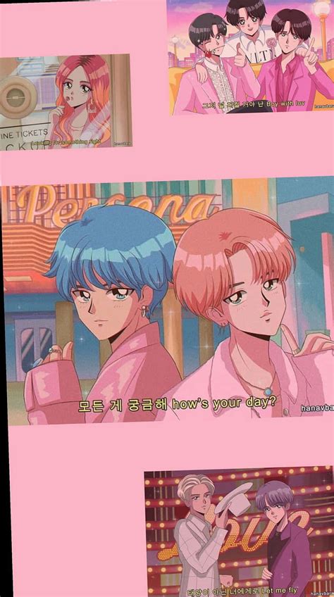 Download 90s Anime Aesthetic Pretty Boy Collage Wallpaper