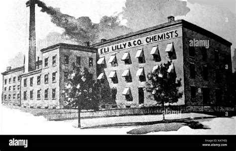 Eli Lilly 1838 1898 American Chemist Company Factory On Mccaryty