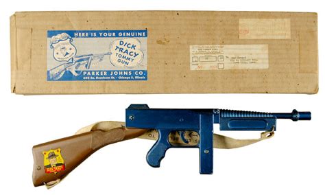 Hakes Dick Tracy Tommy Gun Boxed