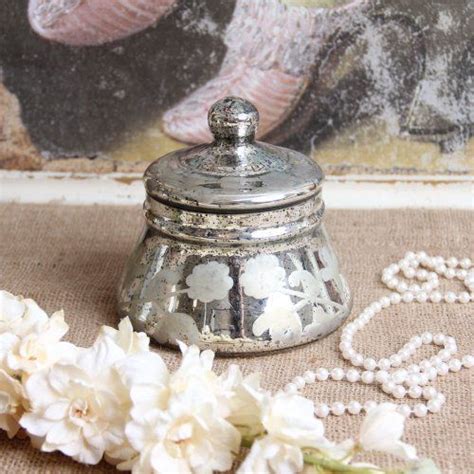 Antique Style Mercury Glass Jar With Lid Home Decor By Creative Co Op