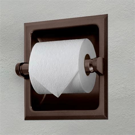 Design house 539254 millbridge bath accessories, recessed toilet paper holder, oil rubbed bronze. Gatco 784 Recessed Toilet Paper Holder in Bronze PPPA done ...