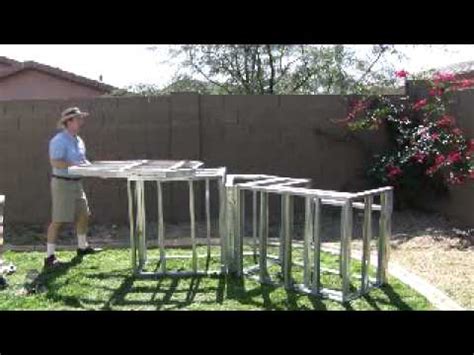 Try to first with a design for the layout, then have them place connections to fit your outline. Outdoor Kitchen (mail order frame kits ) - YouTube