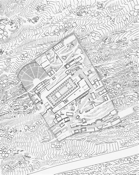 The Sanctuary Of Apollo Site Plan Delphi Circa B C Timeless