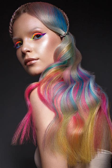 Rainbow Hair On Behance