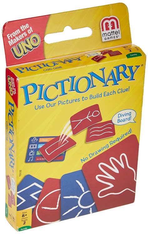 Buy Pictionary Card Game Using Cards And Charades To Act Out Clues