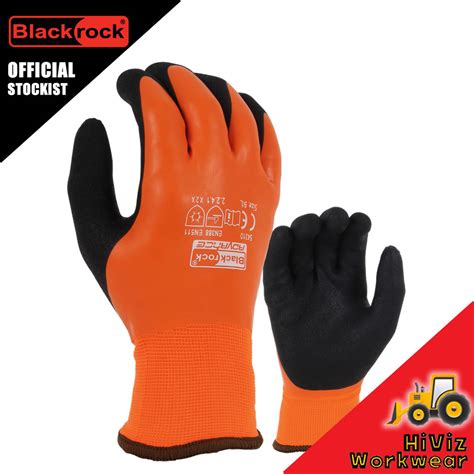 Blackrock Thermal Latex Coated Waterproof Grip Glove Watertite Wet