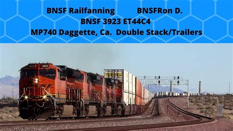 3923 Et44c4 Intermodaltrailers Bnsfron D High Desert Railfanning