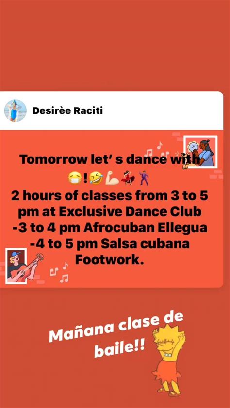 Desy Salsera - Tomorrow!! Afrocuban workshop at Exclusive...