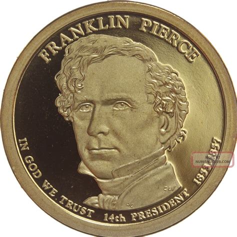 2010 S Franklin Pierce Presidential Dollar Gem Deep Cameo Proof Us Coin