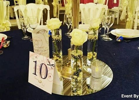 Chic And Glamour Wedding Theme By Event By Leatys Centerpiece Roses