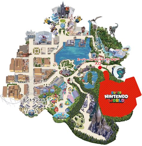 This map was created by a user. Super Nintendo World (Universal Studios Japan expansion) construction updates
