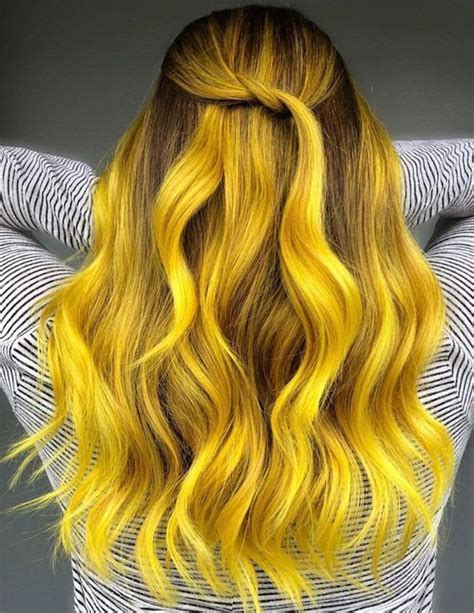 New Totally Free Dyed Hair Yellow Popular In 2020 Yellow Hair Color