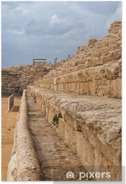 Plakat Ancient Roman Hippodrome I Caesarea Israel Pixersno