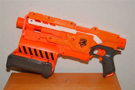 Nerf N Strike Elite Demolisher 2 In 1 Toy Dart Blaster Gun Orange Motorized Ebay