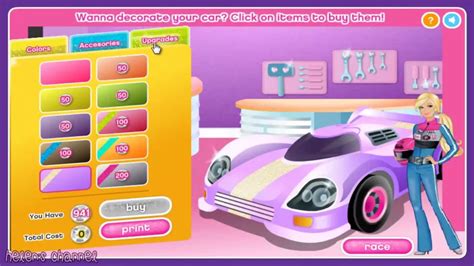 Barbie Barbie Race Car Cutie English Episode Full Game Barbie