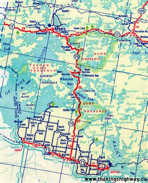 Ontario Highway 70 1 Route Map The Kings Highways Of