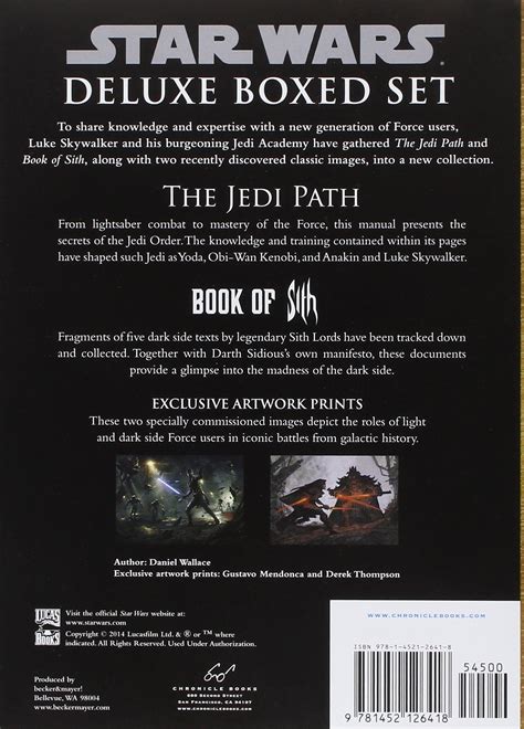 Star Wars® The Jedi Path And Book Of Sith Deluxe Box Set Star Wars