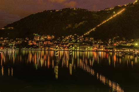 Lake Como At Night Photograph By Douglas Wielfaert Fine Art America