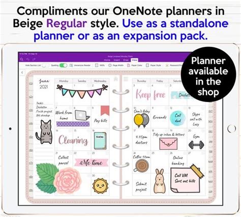 Travel Onenote Digital Planner Templates Inserts Pack Regular Etsy