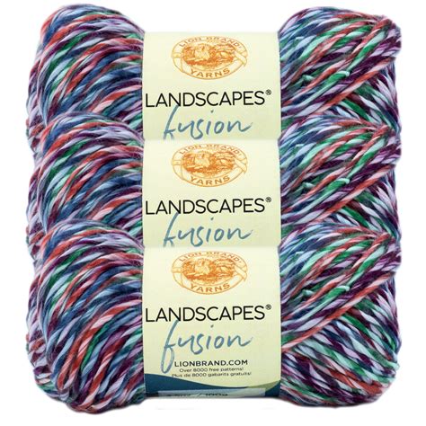 Lion Brand Yarn Landscapes Fusion Fort Tryon Variegated Roving Medium