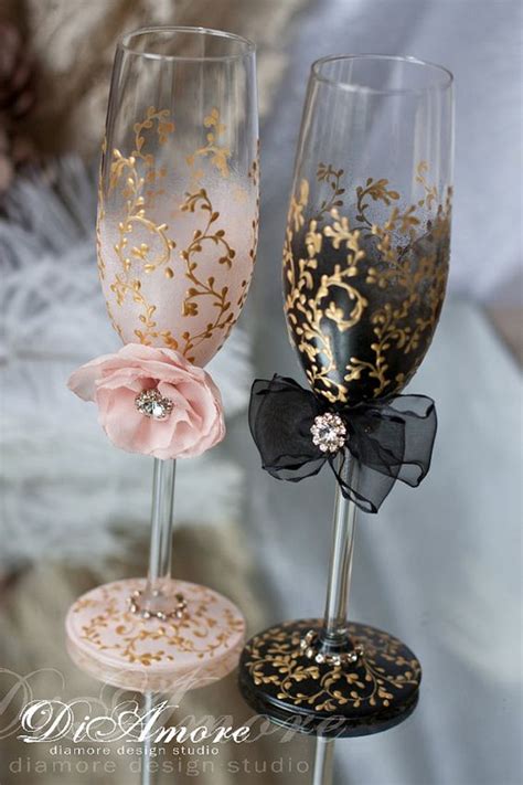 Copas Para Novios Ideas Para Decorar Copas De Brindis De Bodas