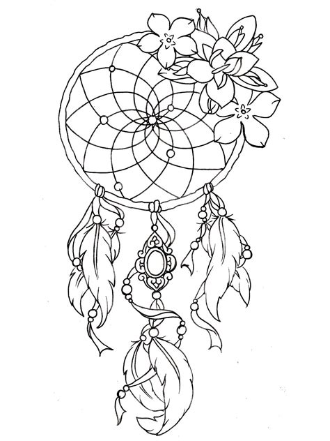 dreamcatcher tattoo designs tattoos adult coloring pages