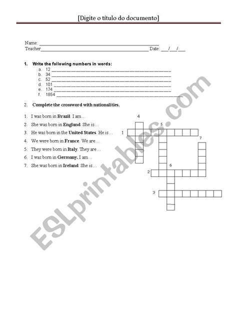 Basic English Test Esl Worksheet By Lisandra Miranda
