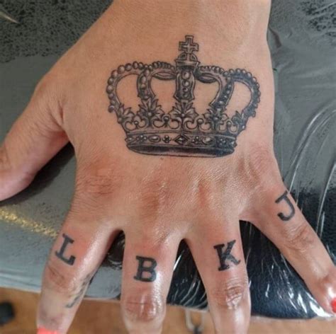 King Crown Tattoos On Hand