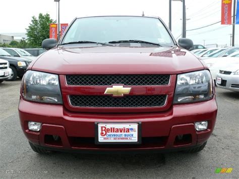 2008 Red Jewel Chevrolet Trailblazer Lt 4x4 31256570 Photo 2
