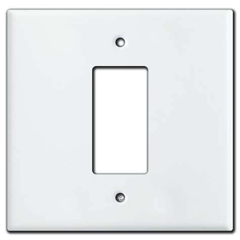 3 Gang Centered Toggle Wall Switch Plate White Kyle Switch Plates