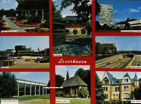 Tripadvisors leverkusen karte mit hotels, pensionen und hostels: Leverkusen, Postkarte: 8fach Karte