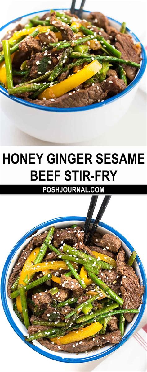 Honey Ginger Sesame Beef Stir Fry