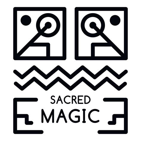 Sacred Magic Icon Outline Style 15676855 Vector Art At Vecteezy