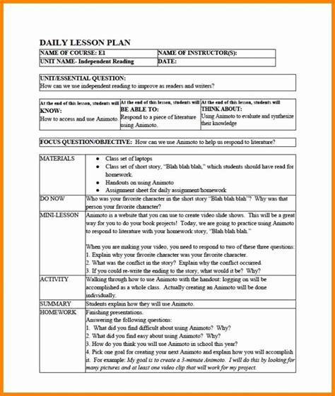 Differentiated Instruction Lesson Plan Template New Differentiated Instruction Lesson Plan