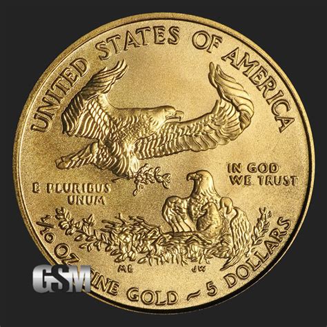 2016 110 Oz Gold American Eagle Bu Coin