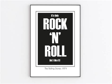 Its Only Rock N Roll But I Like It The Etsy Rock N Roll Stone