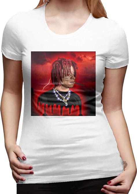 Hushuangpm Trippie Redd 14 Womens Basic Short Sleeve T Shirt Colorful