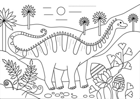 Ausmalbild Apatosaurus Dino Ausmalbilder kostenlos zum ausdrucken