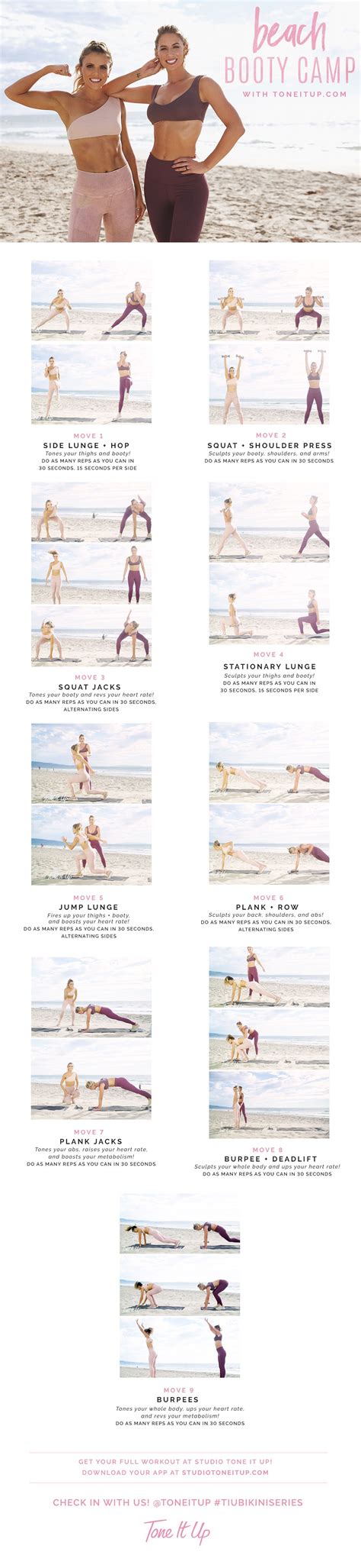Beach Booty Camp Fitness Tutorial Full Body Cardio Exercises Fitness Tutorial Legs