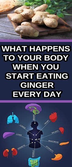 WHAT HAPPENS TO YOUR BODY WHEN YOU START EATING GINGER EVERY DAY Eatingginger Whathappens