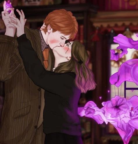 Harry Potter Fan Art Hermione Fan Art Fred And Hermione Harry Potter Couples Mundo Harry