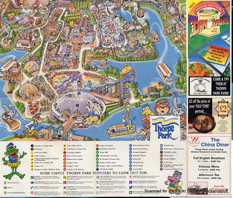Thorpe Park Map From 1994 Trainsandstuff Flickr