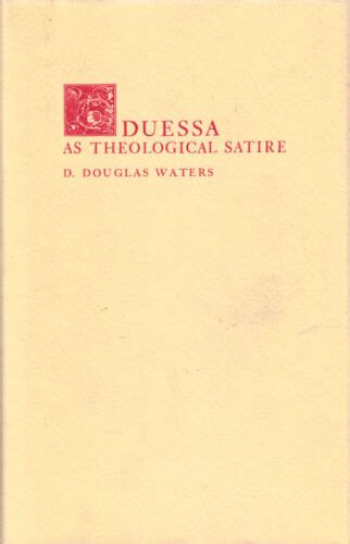 D Douglas Waters Duessa As Theological Satire 1970 Ebay