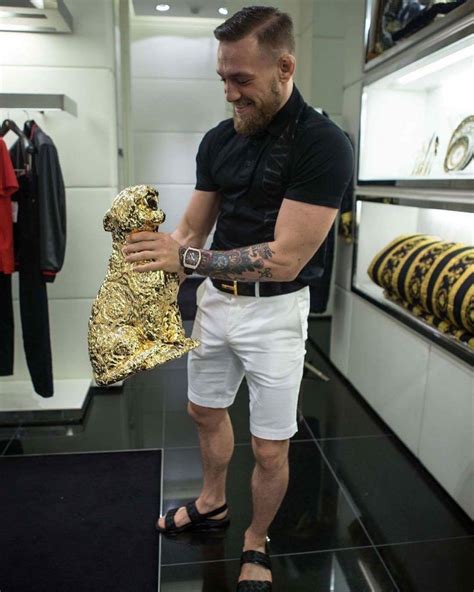 Conor Mcgregor Seen Wearing David August Shirt Tom Ford Belt And