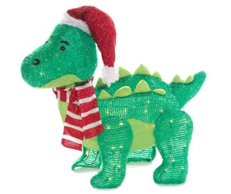 Enjoy a large variety of dinosaur party favors for your kids birthday. Tinsel Dinosaur Christmas Decorations ...
